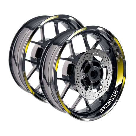 StickerBao Yellow 17 inch GP18 Platinum Inner Edge Rim Sticker Universal Motorcycle Rim Wheel Decal Racing For Aprilia