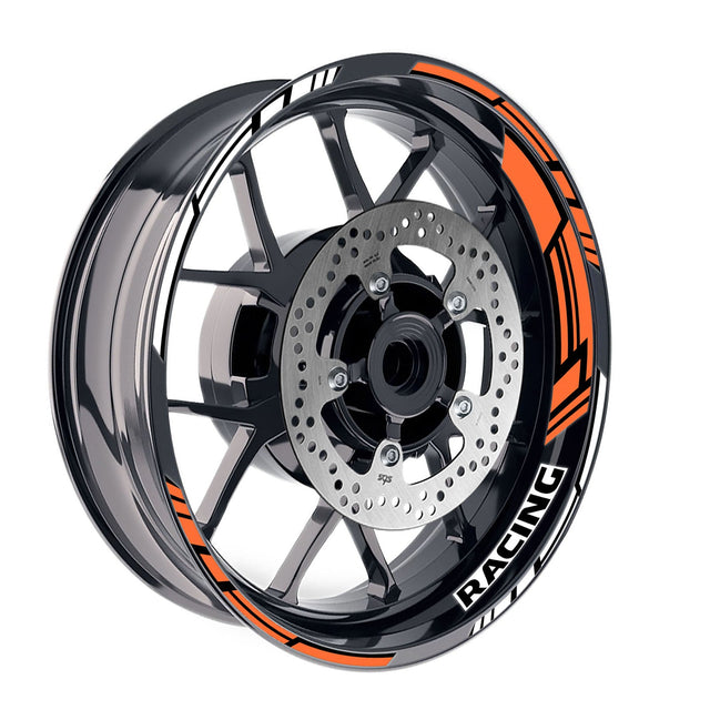StickerBao Orange 17 inch GP19 Platinum Inner Edge Rim Sticker Universal Motorcycle Rim Wheel Decal Racing For Triumph
