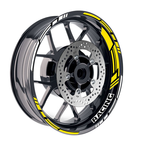 StickerBao Yellow 17 inch GP19 Platinum Inner Edge Rim Sticker Universal Motorcycle Rim Wheel Decal Racing For Aprilia