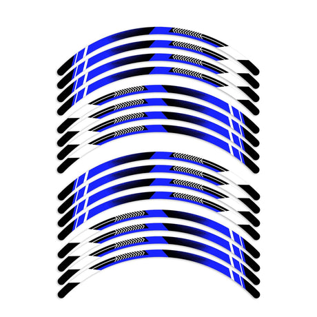A01B Arrow Standard Edge Rim Sticker Universal Motorcycle 17 inch Wheel Stripe Decal For Ducati - StickerBao Wheel Sticker Store