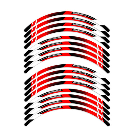 Universal 17 inch Motorcycle A01B Arrow Standard Edge Rim Sticker Wheel Stripe Decal For Ducati - StickerBao Wheel Sticker Store