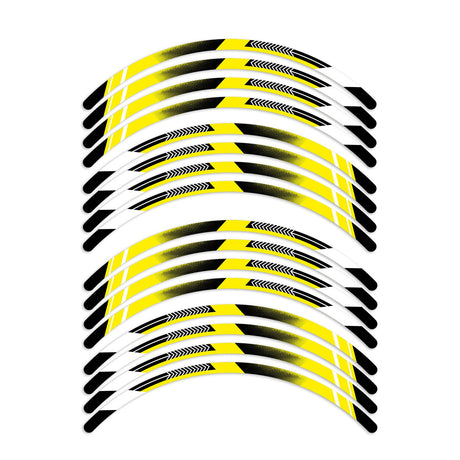 A01B Arrow Standard Edge Rim Sticker Universal Motorcycle 17 inch Wheel Stripe Decal For Ducati - StickerBao Wheel Sticker Store