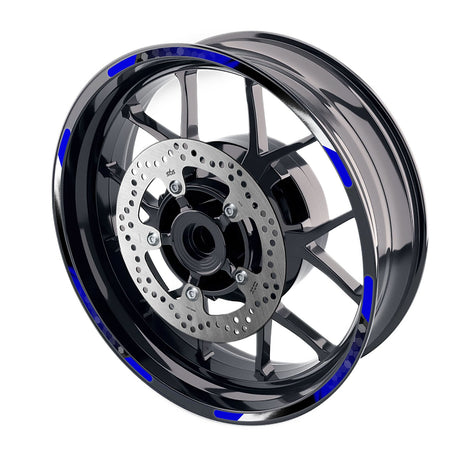 StickerBao Blue B01B Honeycomb Standard Edge Rim Sticker Universal Motorcycle 17 inch Wheel Stripe Decal For Triumph