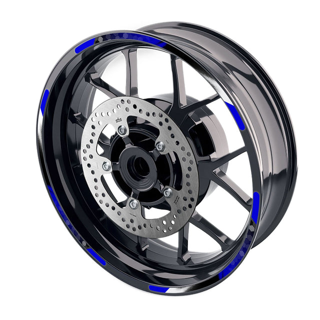 StickerBao Blue B01B Honeycomb Standard Edge Rim Sticker Universal Motorcycle 17 inch Wheel Stripe Decal For Triumph