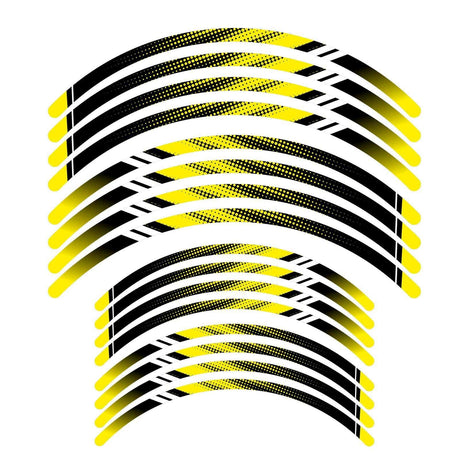 21 inch 19 inchRim Wheel Stickers D01B DOTTED Dirt Bike Rim Edge Stripes | For TM Racing TM300MX.