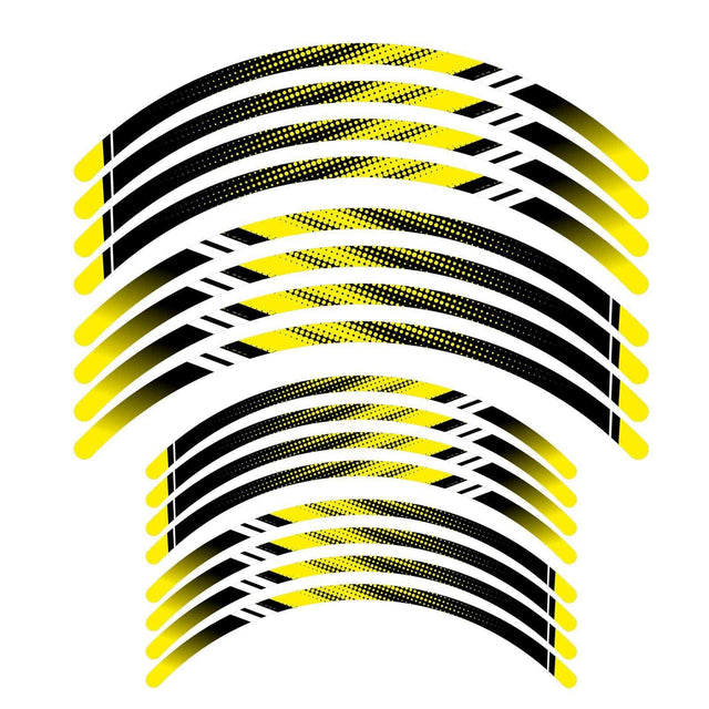 21 inch 19 inchRim Wheel Stickers D01B DOTTED Dirt Bike Rim Edge Stripes | For TM Racing TM300MX.