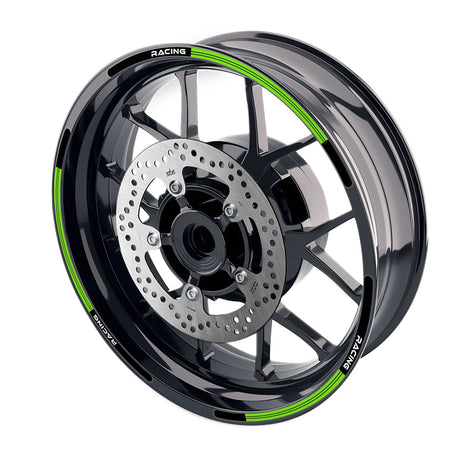 StickerBao Green 17 inch L01B Line Standard Edge Rim Sticker Universal Motorcycle Wheel Stripe Decal For Kawasaki