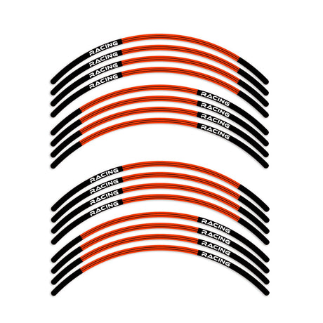 StickerBao Orange L01B Line Standard Edge Rim Sticker Universal Motorcycle 17 inch Wheel Stripe Decal For Ducati