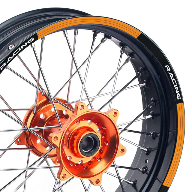 21 inch 19 inchRim Wheel Stickers L01B LINING Dirt Bike Rim Edge Stripes | For TM Racing TM125 TM125MX.