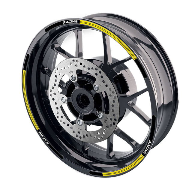 StickerBao Yellow 17 inch L01B Line Standard Edge Rim Sticker Universal Motorcycle Wheel Stripe Decal For Honda