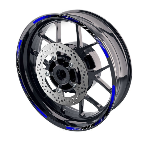 StickerBao Blue Universal 17 inch Motorcycle L02B Line Standard Edge Rim Sticker Check Rim Wheel Decal  For Ducati