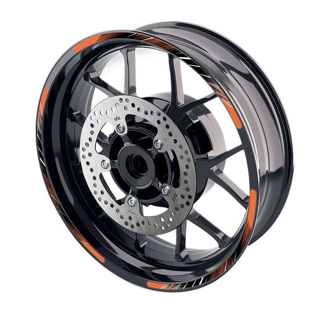 StickerBao Orange L02B Line Standard Edge Rim Sticker Universal Motorcycle 17 inch Wheel Stripe Decal For Ducati