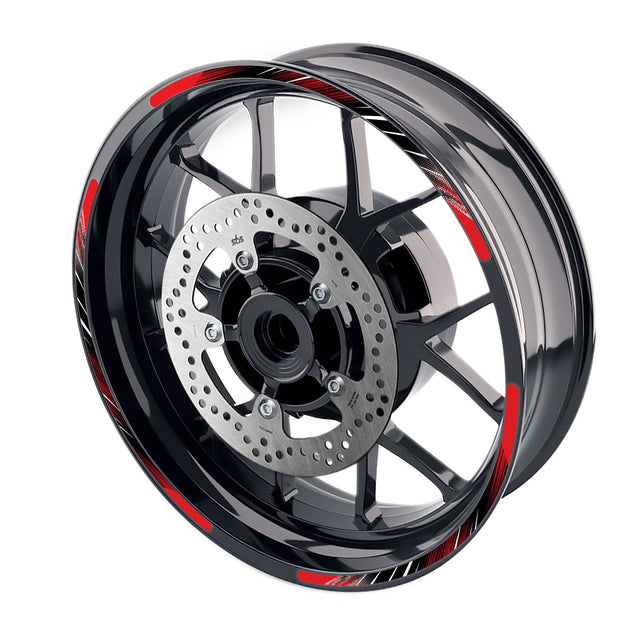 StickerBao Red L02B Line Standard Edge Rim Sticker Universal Motorcycle 17 inch Wheel Stripe Decal For Triumph