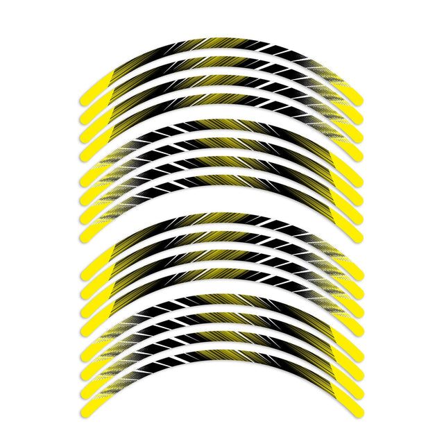 StickerBao Yellow 17 inch L02B Line Standard Edge Rim Sticker Universal Motorcycle Wheel Stripe Decal For Honda