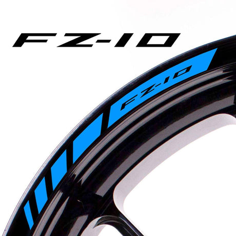 For Yamaha FZ10 Logo 17 inch Rim Wheel Stickers MM01B Rim Edge Tapes.