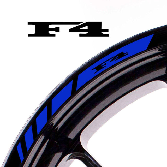 For MV Agusta F4 Logo 17 inch Rim Wheel Stickers MM01B Rim Edge Tapes.
