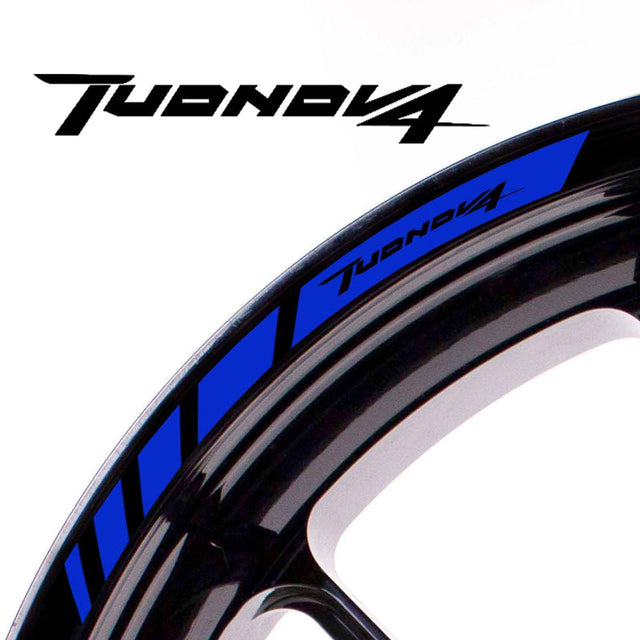 For Aprilia Tuono V4 Logo 17 inch Rim Wheel Stickers MM01B Rim Edge Tapes.