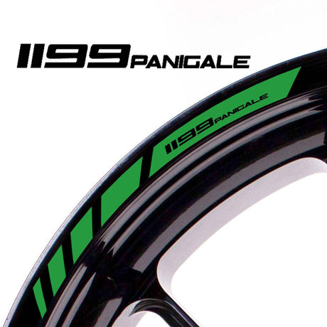 For Ducati 1199 Panigale Logo 17 inch Rim Wheel Stickers MM01B Rim Edge Tapes.
