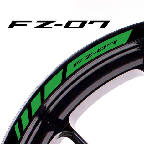 For Yamaha FZ07 Logo 17 inch Rim Wheel Stickers MM01B Rim Edge Tapes.
