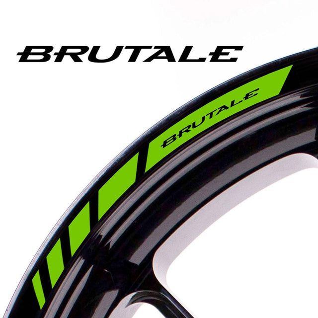 For MV Agusta Brutale Logo 17 inch Rim Wheel Stickers MM01B Rim Edge Tapes.