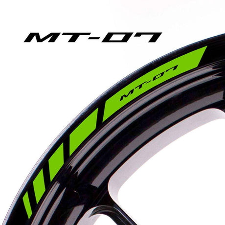 For Yamaha MT-07 Logo 17 inch Rim Wheel Stickers MM01B Rim Edge Tapes.