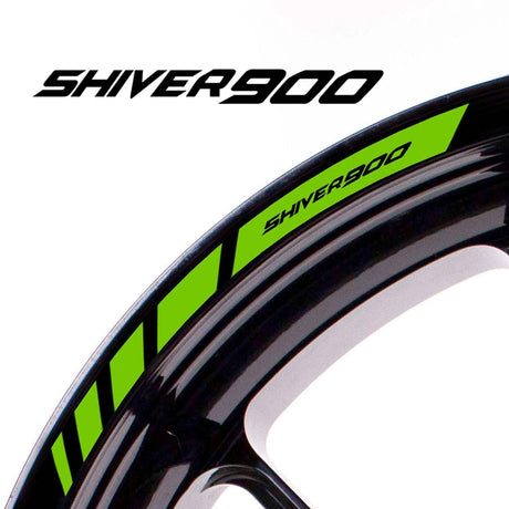 For Aprilia Shiver 900 Logo 17 inch Rim Wheel Stickers MM01B Rim Edge Tapes.