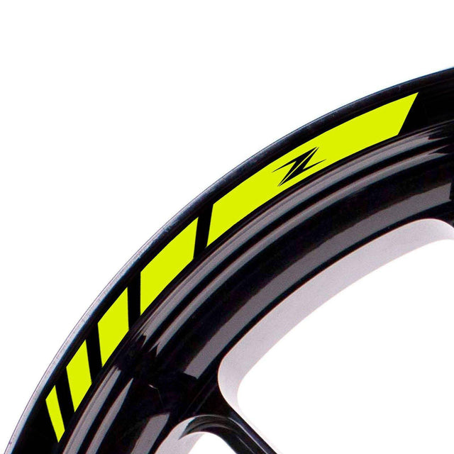 For Kawasaki Z Logo 17 inch Rim Wheel Stickers MM01B Rim Edge Tapes.