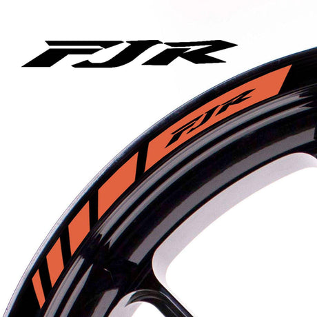 For Yamaha FJR Logo 17 inch Rim Wheel Stickers MM01B Rim Edge Tapes.