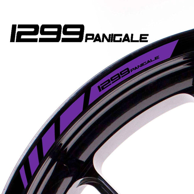 For Ducati 1299 Panigale Logo 17 inch Rim Wheel Stickers MM01B Rim Edge Tapes.