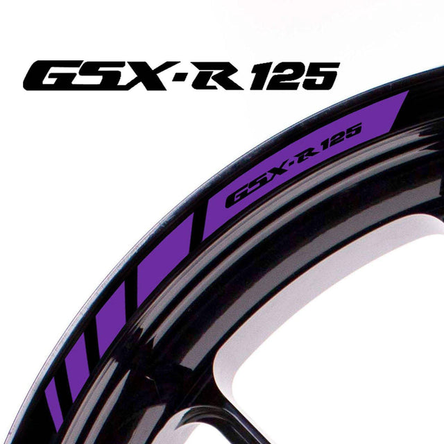For Suzuki GSX-R 125 Logo 17 inch Rim Wheel Stickers MM01B Rim Edge Tapes.