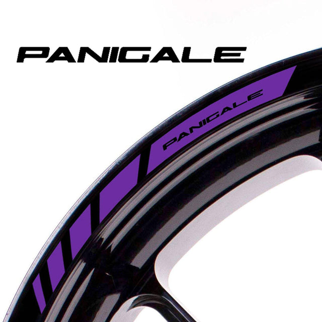 For Ducati Panigale Logo 17 inch Rim Wheel Stickers MM01B Rim Edge Tapes.