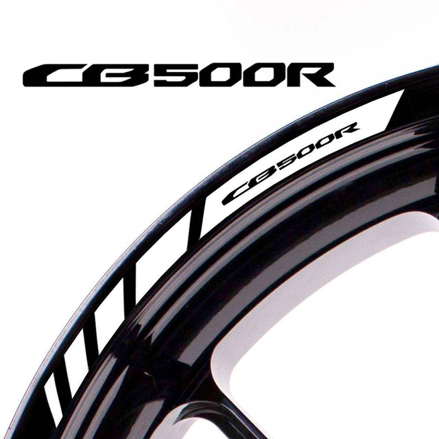 For Honda CB500R Logo 17 inch Rim Wheel Stickers MM01B Rim Edge Tapes.