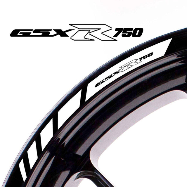 For Suzuki GSX-R 750 Logo 17 inch Rim Wheel Stickers MM01B Rim Edge Tapes.