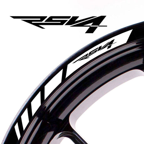 For Aprilia RSV4 Logo 17 inch Rim Wheel Stickers MM01B Rim Edge Tapes.