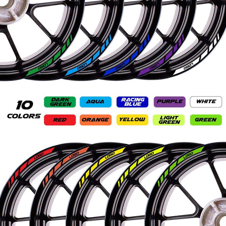 12-19 inch Rim Wheel Stickers MM01B Customized Logo Skin Decal.