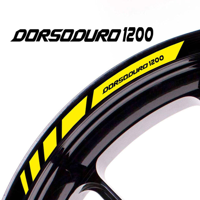 For Aprilia Dorsoduro 1200 Logo 17 inch Rim Wheel Stickers MM01B Rim Edge Tapes.