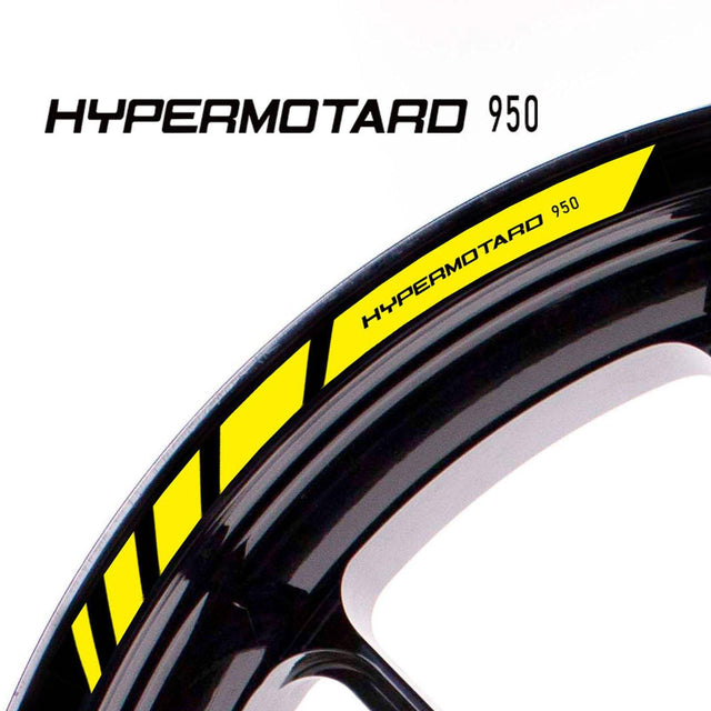 For Ducati Hypermotard 950 Logo 17 inch Rim Wheel Stickers MM01B Rim Edge Tapes.