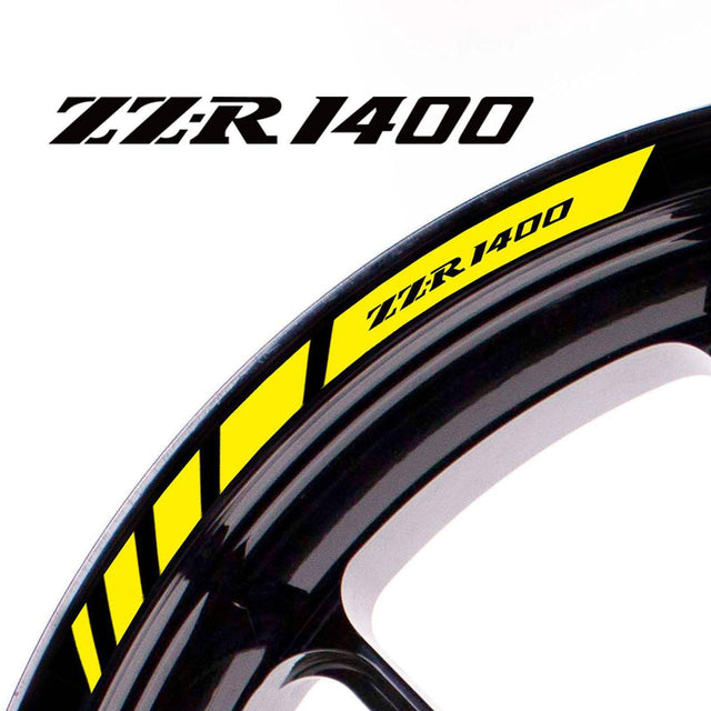 For Kawasaki ZZR1400 Logo 17 inch Rim Wheel Stickers MM01B Rim Edge Tapes.