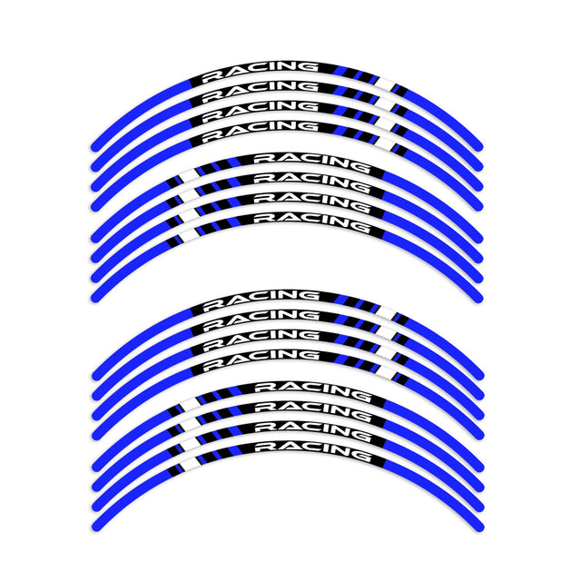 StickerBao Blue P01B Stripe Standard Edge Rim Sticker Universal Motorcycle 17 inch Wheel Stripe Decal For Ducati