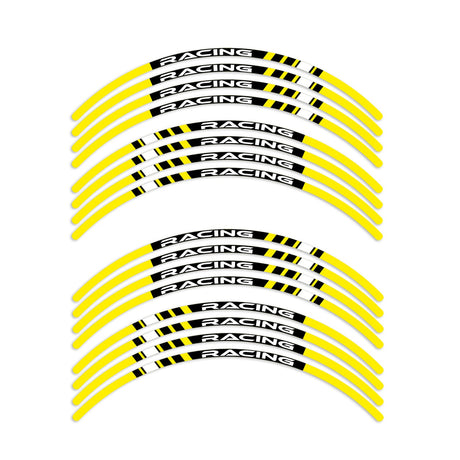 StickerBao Yellow 17 inch P01B Stripe Standard Edge Rim Sticker Universal Motorcycle Wheel Stripe Decal For Yamaha