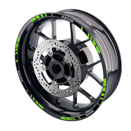 StickerBao Green 17 inch P02B Stripe Standard Edge Rim Sticker Universal Motorcycle Wheel Stripe Decal For Kawasaki
