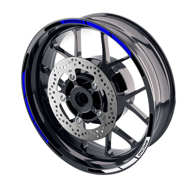 StickerBao Blue Universal 17 inch Motorcycle P04B Stripe Standard Edge Rim Sticker Check Rim Wheel Decal  For Ducati