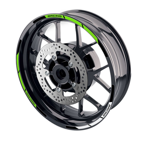 StickerBao Green 17 inch P04B Stripe Standard Edge Rim Sticker Universal Motorcycle Wheel Stripe Decal For Kawasaki