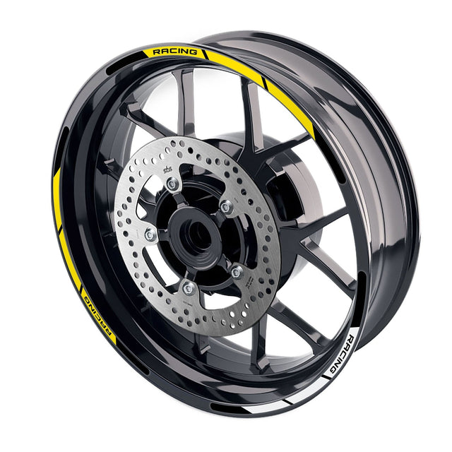 StickerBao Yellow Universal 17 inch Motorcycle P04B Stripe Standard Edge Rim Sticker Check Rim Wheel Decal For For MV Agusta