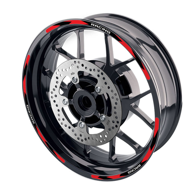 StickerBao Red R01B Rush Standard Edge Rim Sticker Universal Motorcycle 17 inch Wheel Stripe Decal For Ducati