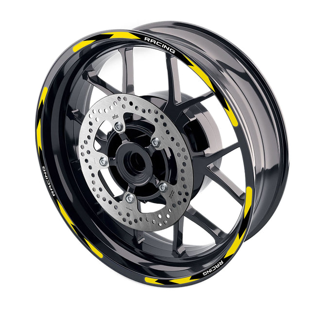 StickerBao Yellow R01B Rush Standard Edge Rim Sticker Universal Motorcycle 17 inch Wheel Stripe Decal For Triumph