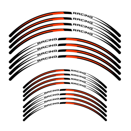 21 inch 19 inchRim Wheel Stickers R02B RAZ Dirt Bike Rim Edge Stripes | For Kawasaki KLX450 KX125 KX250.