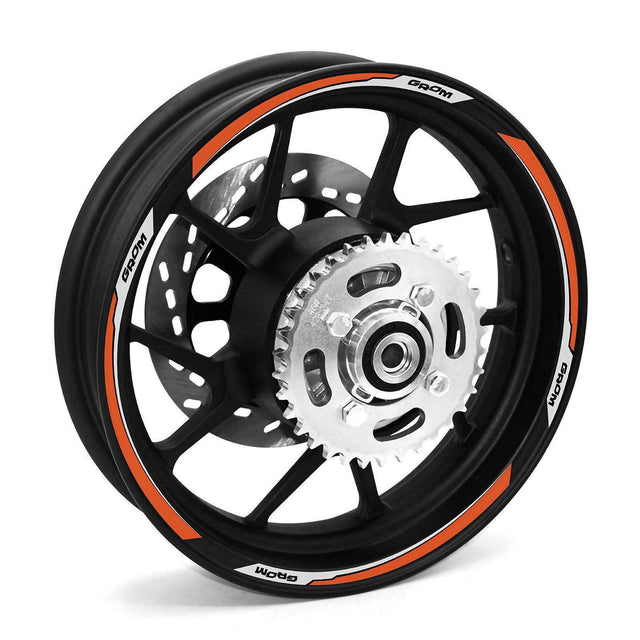 For Honda GROM Logo MSX125 RAZ 12 inch  Rim Wheel Stickers RR04W Rim Edge Tapes.