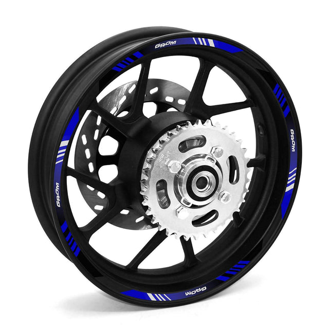 For Honda GROM Logo MSX125 STRIPE 07 12 inch  Rim Wheel Stickers SS07B Rim Edge Tapes.