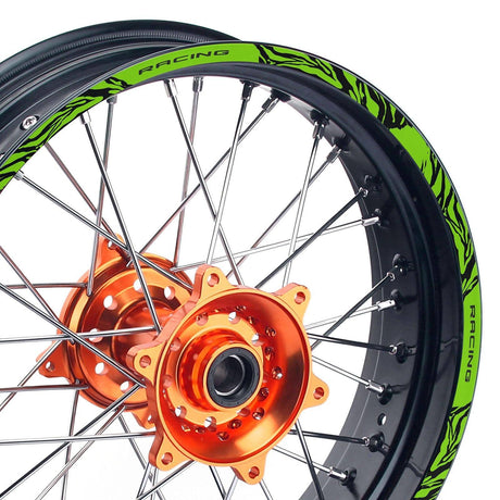 21 inch 18 inchRim Wheel Stickers W01B Wild Dirt Bike Rim Edge Stripes | For Honda CRF250F CRF250L CRF250X.